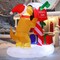 GOOSH 5FT Christmas Inflatables Blow Up Dog and Newspaper Box Inflatable with Built-in LEDs